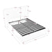 Functional Vertical Striped Bed With Gas Lift Storage Home Essentials