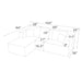 L - Shape Full Compressed Upholstered Sectional Home Essentials