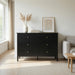 Modern 6 Drawer Fluted Dresser Home Essentials