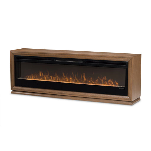 Portrait - Fireplace With Electric Insert - Sienna Brown Michael Amini