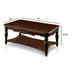 3 Piece Coffee Table With Open Shelf - Cherry Home Essentials