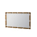Rectangular Wall Mirror With Frame For Living Room - Gold Home Essentials