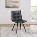Tufted Back Dining Chairs (Set of 4) - Black Furniture Max
