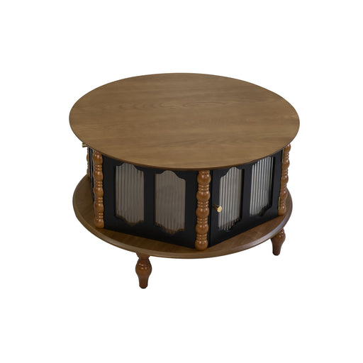 Round 3 Door Storage Coffee Table For Living Room Home Essentials