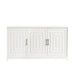 TV Stand For TVs Up To 65", Modern Entertainment Center Media Console Cabinet With 2 Spacious Storage Space, Solid Wood Legs For Living Room Hearth and Haven