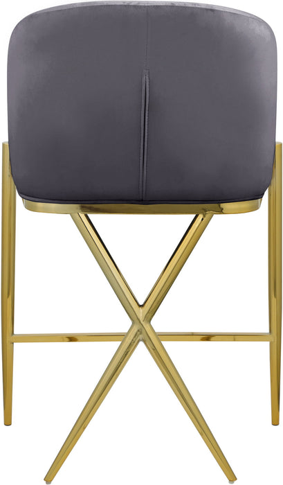 Xavier - Counter Stool with Gold Legs Meridian Furniture