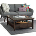 Warm Shaker - Square Coffee Table - Tobacco Brown Simpli-Home