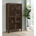 Sakai - 4 Door Tall Accent Cabinet With Slatted Doors - Brown Furniture Max