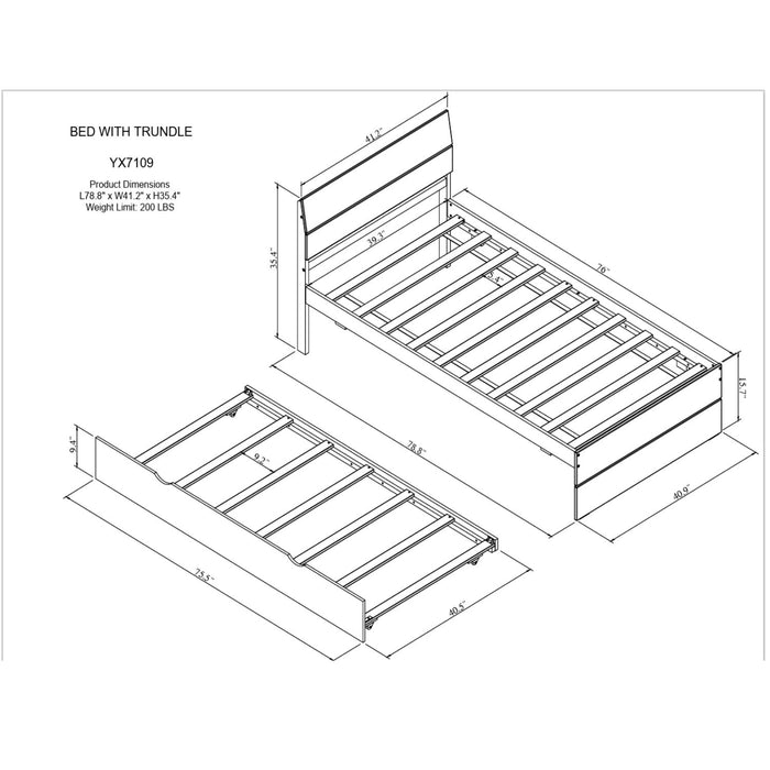 Modern Bed Frame With Headboard And Footboard Home Essentials