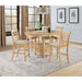Davis - 5 Piece Oval Counter Height Dining Set With Expandable Table - Light Oak Furniture Max