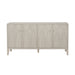 Wood Sideboard With Adjustable Shelves And Storage Cabinet - White Washed Noble House