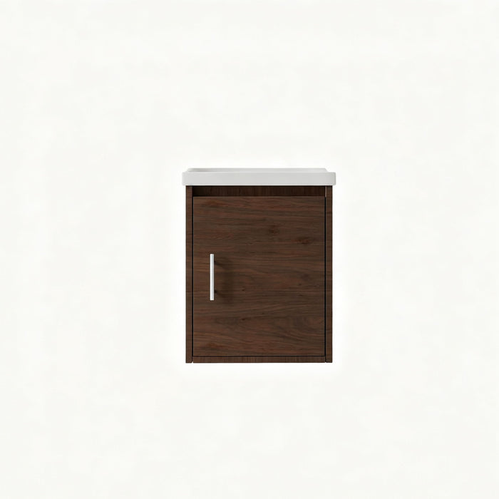 Floating Bathroom Vanity Combo, Wall Mounted Cabinet With Sink & Soft Close Doors For Small Bathrooms Home Essentials