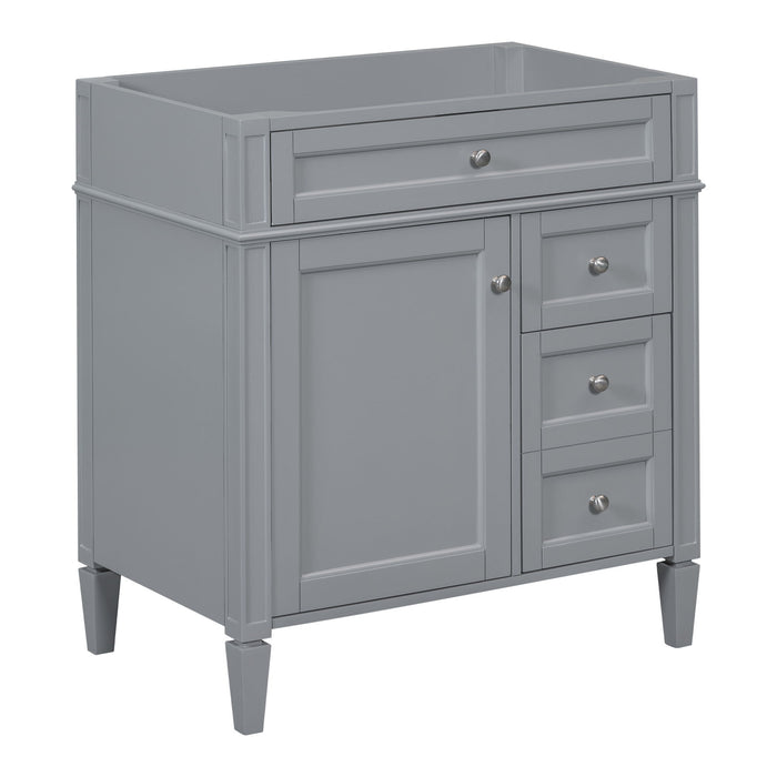 Bathroom Vanity With 2 Drawers And Tip-Out Drawer, Storage Cabinet Hearth and Haven