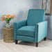 Upholstered Push Back Recliner Chair For Living Room Noble House