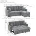 Sleeper Sectional With Pull Out Bed, Reversible Chaise Home Essentials