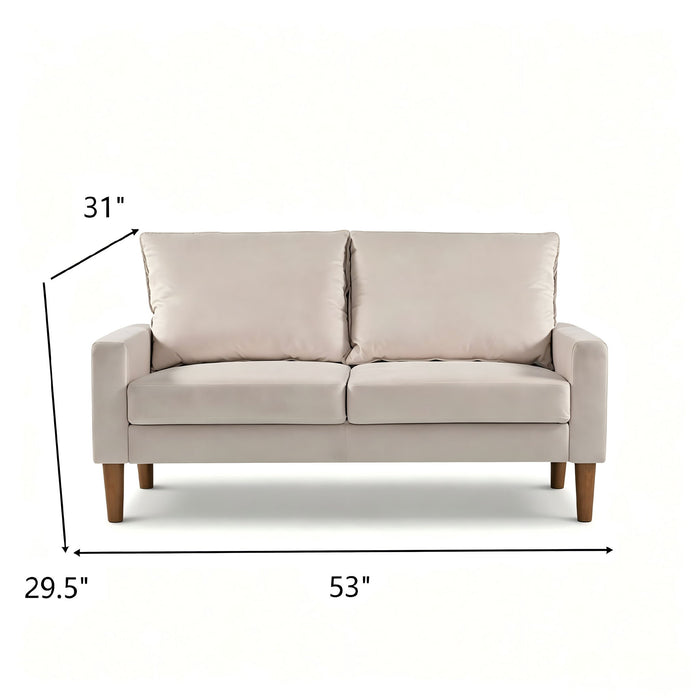 Upholstered Loveseat Sofa, 2 Seater Couch For Living Room Apartment US Pride