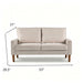 Upholstered Loveseat Sofa, 2 Seater Couch For Living Room Apartment US Pride