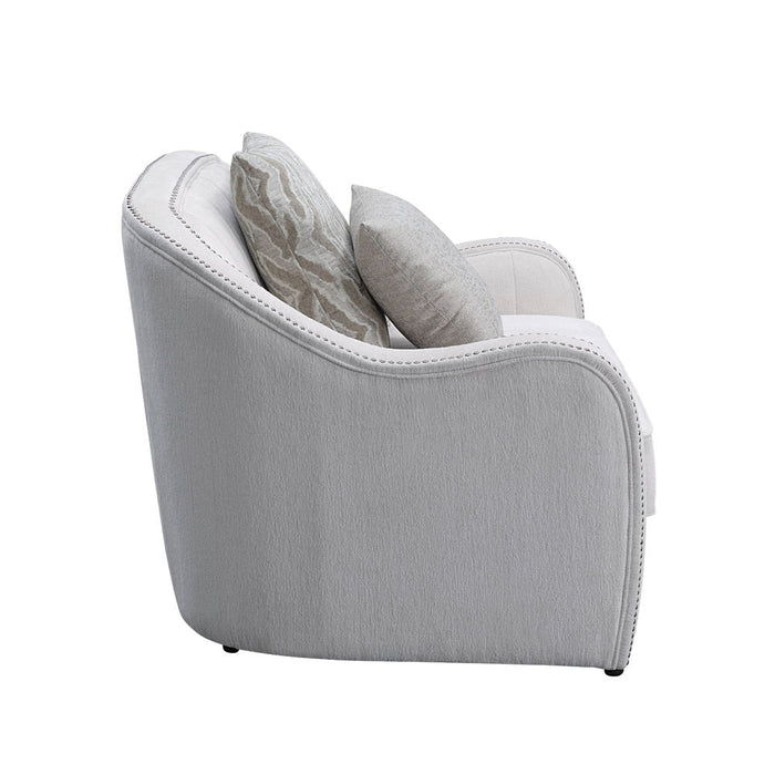 Mahler - Chair With 2 Pillows - Beige Linen ACME