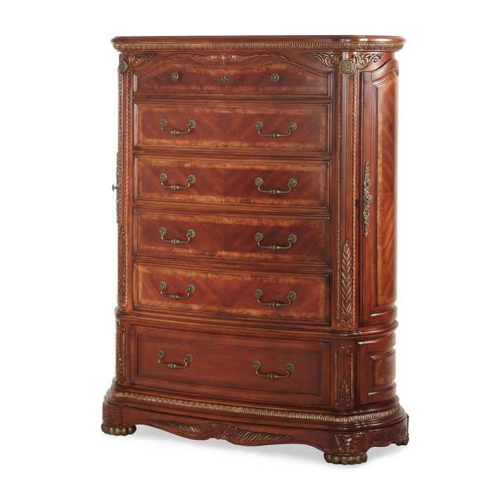 Cortina - 6-Drawer Chest - Honey Walnut Michael Amini