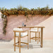 Bar Stool For Gardens And Patio (Set of 2) - Wood Home Essentials