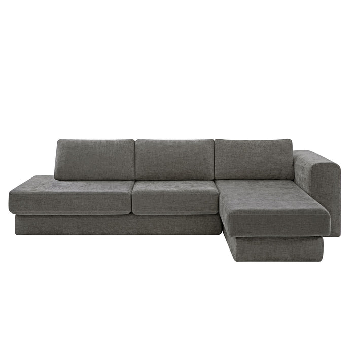 L-Shaped Modular Sofa With Double Layer Cushion Noble House
