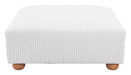 Tayte - Ottoman - White Zuo Modern