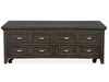 Westley Falls - Lift Top Storage Cocktail Table With Casters - Graphite Magnussen Furniture