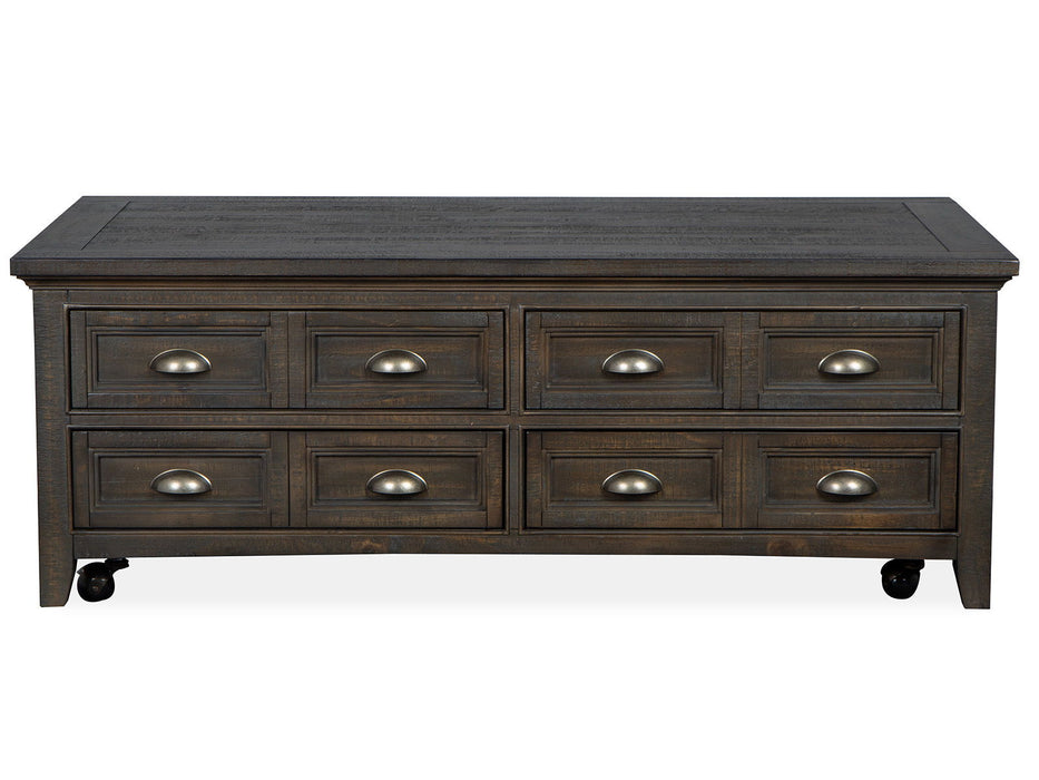 Westley Falls - Lift Top Storage Cocktail Table With Casters - Graphite Magnussen Furniture