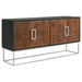 Washoe - 4 Door Accent Cabinet - Walnut Furniture Max
