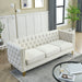 Modern Sofa With Button Tufting, Upholstered Couch For Living Room Home Essentials