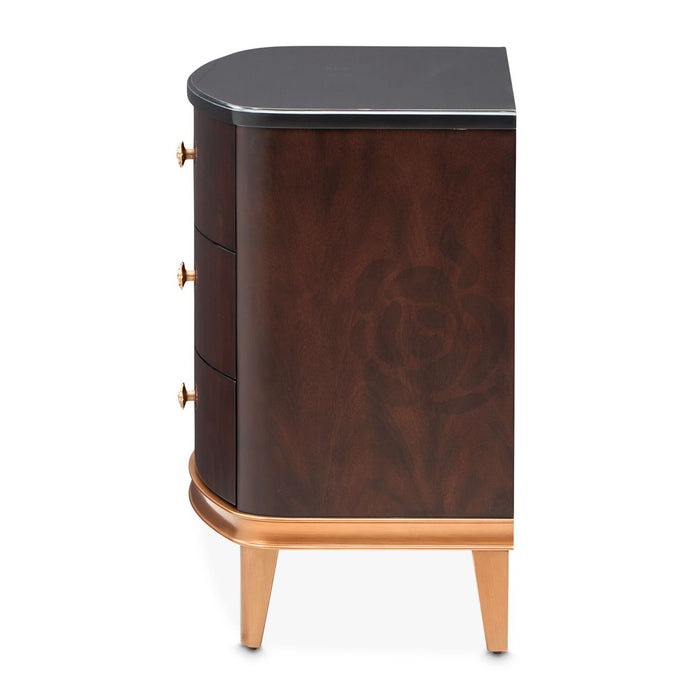 Camellia Field - Nightstand - Dark Brown