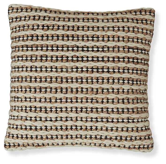 Nealington - Pillow - Brown / Black / White