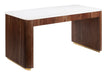 Obeah - Desk - White / Walnut Zuo Modern
