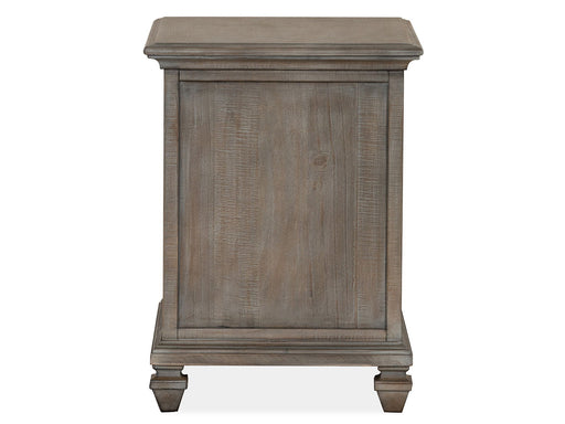 Lancaster - Chairside End Table - Dove Tail Gray Magnussen Furniture