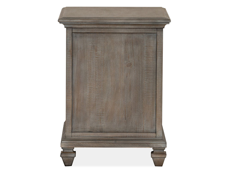 Lancaster - Chairside End Table - Dove Tail Gray Magnussen Furniture