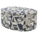 St. Helena - Oval Storage Ottoman With Removable Top - Indigo Furniture Max