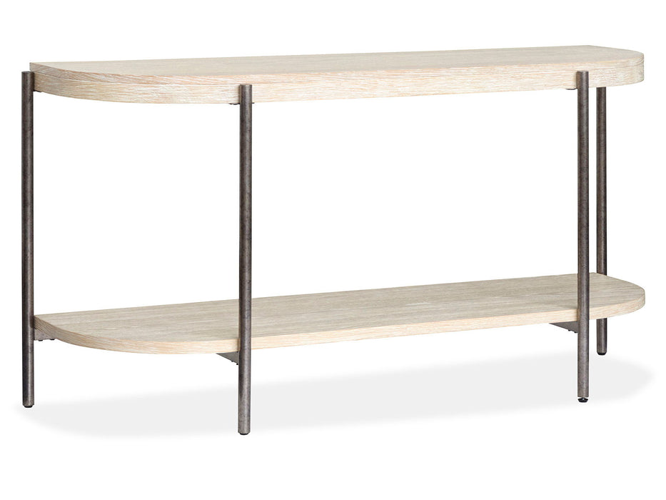 Jennings - Demilune Sofa Table - Edgecomb Gray And Weathered Antique Nickel Magnussen Furniture