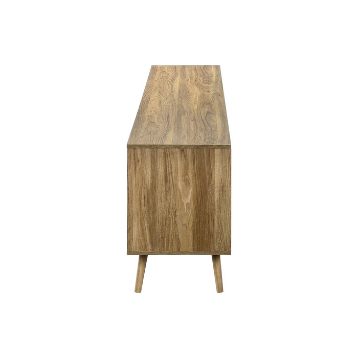 TV Stand, Storage Cabinet Console With Adjustable Shelf And Cable Management - Walnut 8th Street