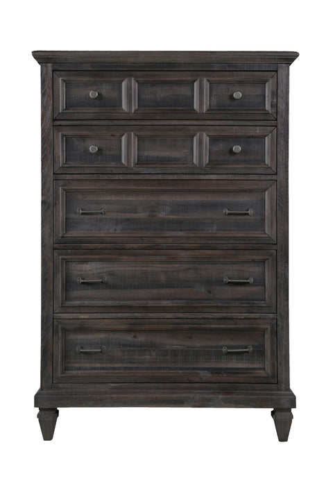 Calistoga - 5 Drawer Chest - Weathered Charcoal Magnussen Furniture