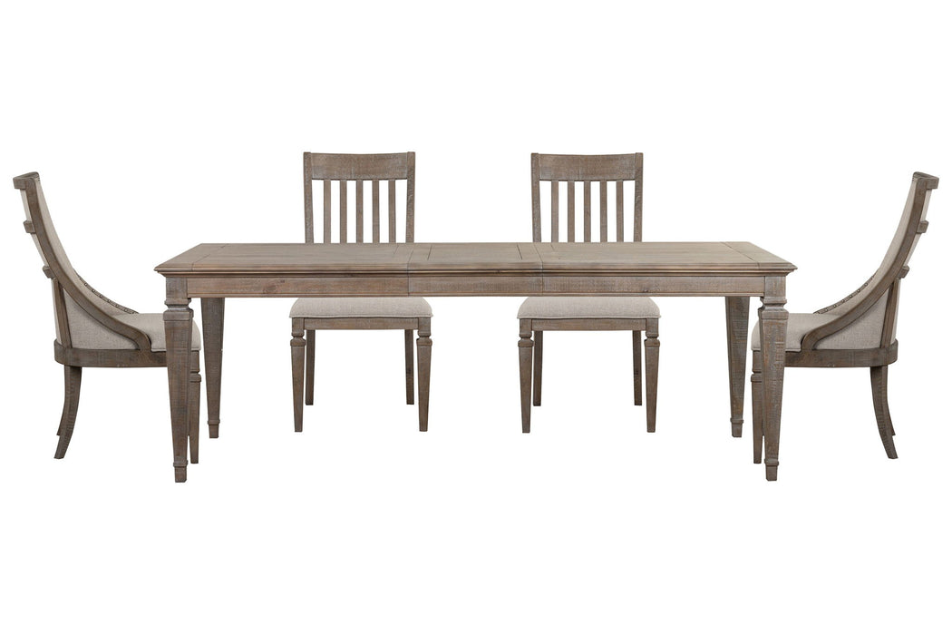 Lancaster - 5 Piece Extendable Rectangular Dining Table Set Magnussen Furniture
