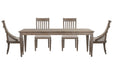 Lancaster - 5 Piece Extendable Rectangular Dining Table Set Magnussen Furniture
