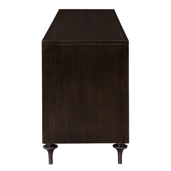 Diya - Console Cabinet - Forged Bronze & Espresso