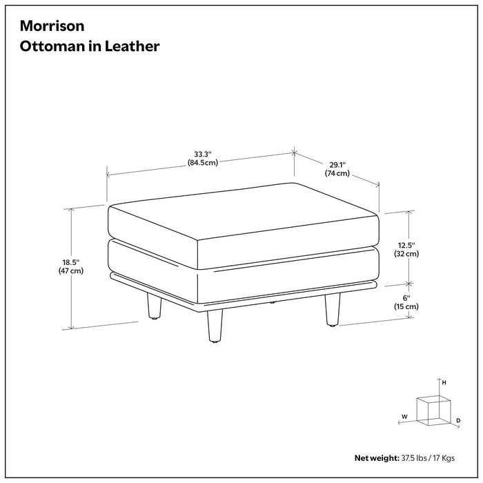 Morrison - Handcrafted Ottoman Simpli-Home