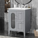 Modern Bathroom Vanity With Sink, Cabinet With 2 Drawers And Door, Adjustable Shelf Hearth and Haven