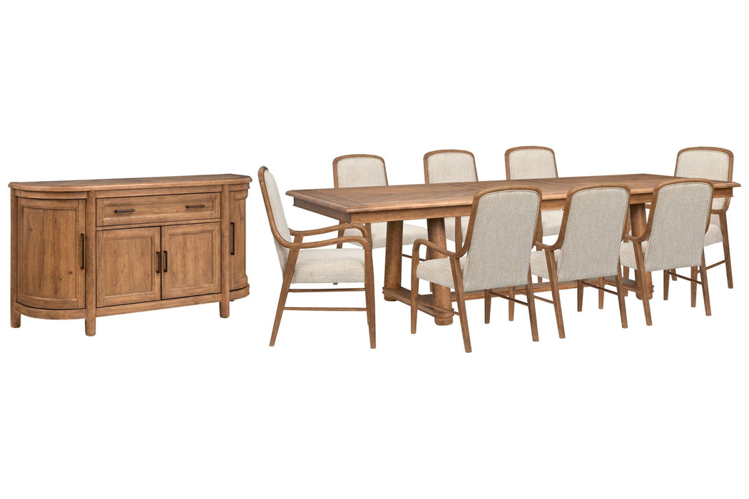 Woodward - Trestle Extendable Dining Table Set Magnussen Furniture