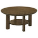 Crispin - Round Table With Lower Shelf Furniture Max