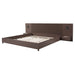 Platform Bed Frame With Built In Nightstands & Reading Lights Noble House