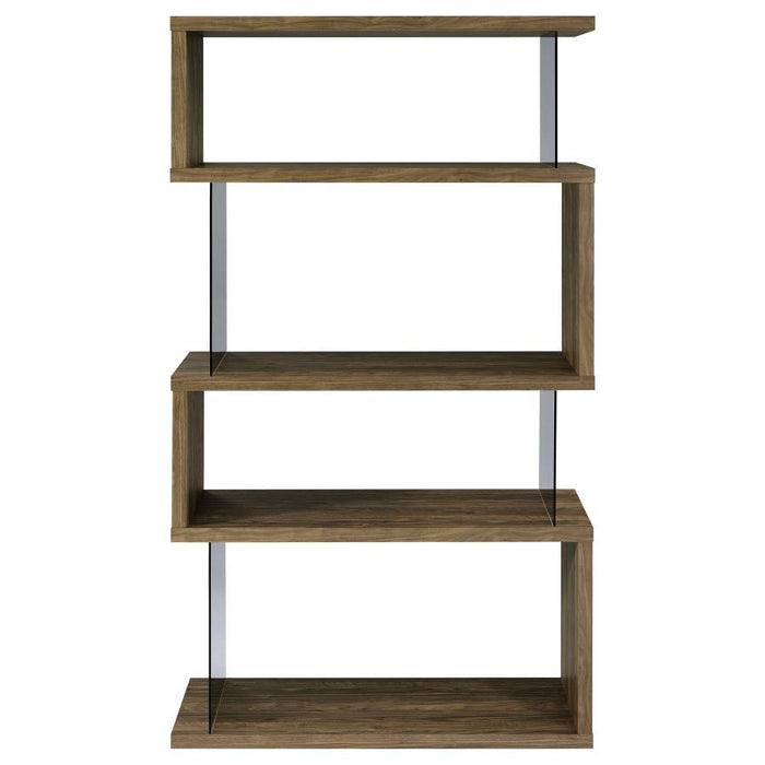 Emelle - 4-Shelf Bookcase With Glass Panels