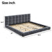 Upholstered Platform Bed Frame With Tufted Headboard Dreamland