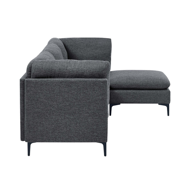 Upholstered Modular Sectional & Tall Legs Home Essentials